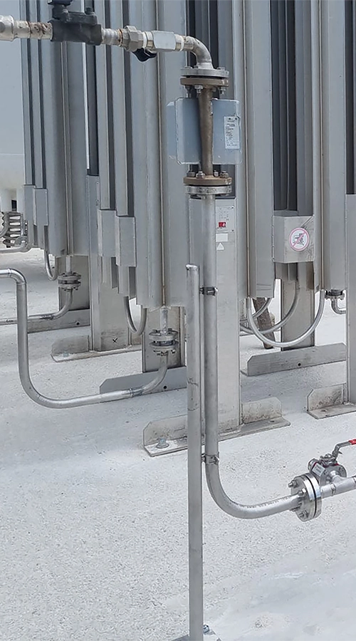 Strumentazione di misura e valvole in acciaio inox per impianto Clean Utilities realizzato da CO.I.M.